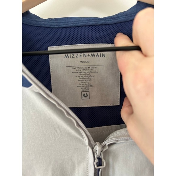 Mizzen + Main Hydrashift Full-Zip Hooded Windbreaker Jacket Size Medium - Picture 8 of 9
